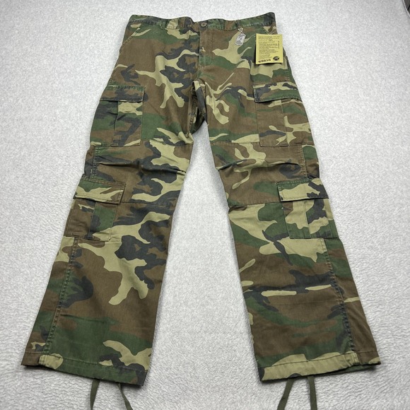 Rothco Other - NEW Rothco Paratrooper Cargo Pants Mens Large Regular Woodland Camo BDU Tactical